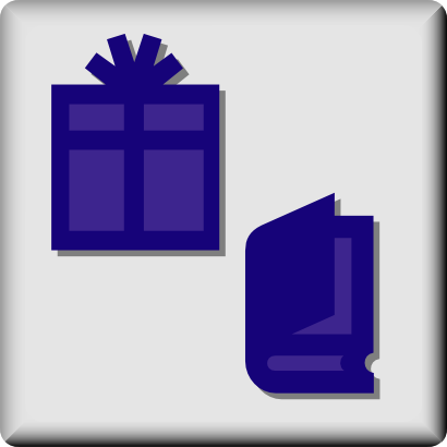 Download free book gift icon